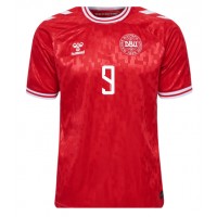 Dänemark Rasmus Hojlund #9 Fußballbekleidung Heimtrikot EM 2024 Kurzarm